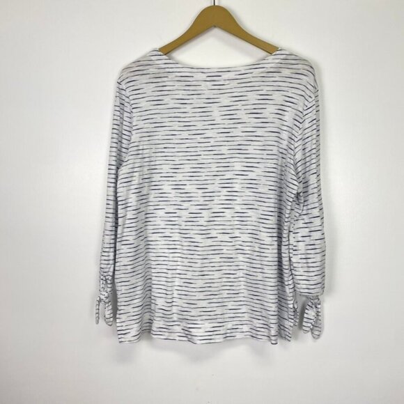 Habitat Striped Tie Sleeve Top - Picture 10 of 11